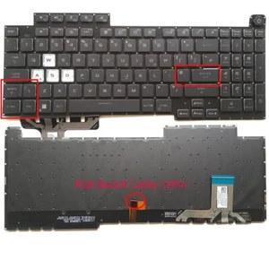 Teclado retroiluminado Reino Unido RGB para Asus ROG Strix G17 G713 G713Q G713QE G713QM G713QR - Imagen 1 de 5