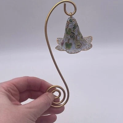 VTG Enameled Cloisonne Fruit Grapes Apples Candle Snuffer 6" Coiled Handle B2 - Image 1 of 4