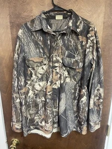 Redhead Camo Shirt Mens Large Button Down Hunting Long Sleeve Mossoak Realtree - Picture 1 of 8