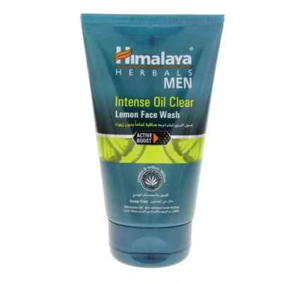 Himalaya MEN Intense Oil Clear Lemon Face Wash 100ml For Oily Skin Free Shipping - Image 1 of 2