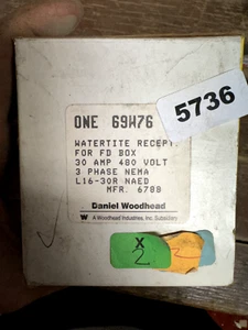 Daniel Woodhead 69W76 Watertite Receptacle for FD Box - Picture 1 of 2