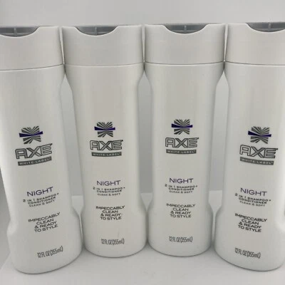 4) Axe White Label Night 2 in 1 Shampoo Conditioner 12oz DISCONTINUED - Image 1 of 4