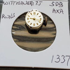 LADIES WITTNAUER 17J 5D3 AXA WRIST WATCH MOVEMENT #1337 - Picture 1 of 2