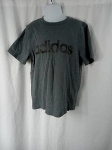 Adidas Short Sleeve Crew Neck Graphic T Shirt Gray Boys Sz 5 - Picture 1 of 11