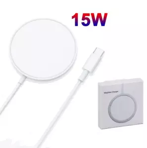 Cargador rápido inalámbrico magnético MagSafe USB-C 15W i Phone 15/14/13/12/XS/XR - Imagen 1 de 16