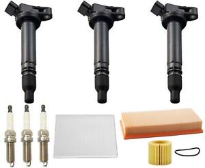 Direct Ignition Coil & Spark Plugs Tune Up Kit For Scion IQ 1.3L 2012-2015