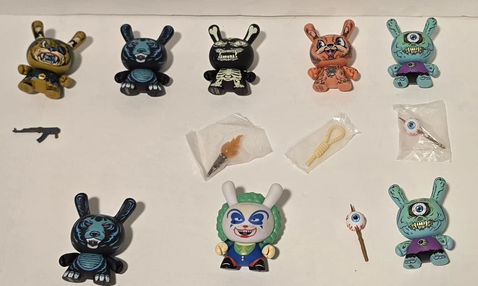 Kidrobot Dunny Lamour Supreme Super Soldier Lot Of 8 Mishka Series 3 Inch Мишка - Image 1 of 4