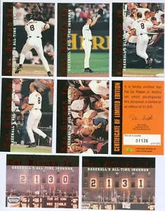 1996 Classic Cal Ripken All-Time Ironman  Factory 8 Card Set Only 21,310 Made - Picture 1 of 1