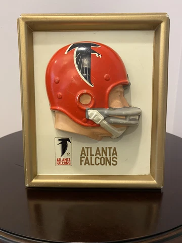 1965 Atlanta Falcons NFL Technigraph Helmet Plaque Vintage Original Cover