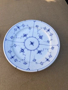 Big ROYAL COPENHAGEN Denmark #328 Blue Fluted 10" Plate Wall Hanging - Picture 1 of 12