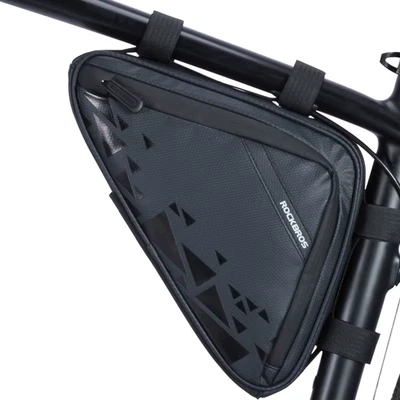 Bicycle Bag Ultra-light Tube Bike Storage Bag Triangle Saddle Frame Pouch for Cy - Image 1 of 4
