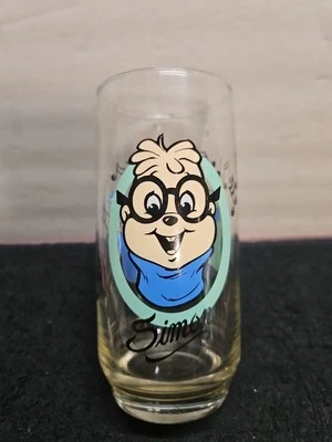 Винтажное стекло Alvin and the Chipmunks SIMON 1985 Hardees бывшее в употреблении (JA) - Изображение 1 из 4