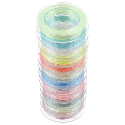  12 Rolls Decorative Thread for Sewing Glow-in-the-dark Embroidery Machine - Image 1 of 4