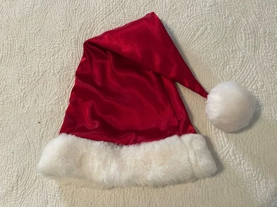 Sombrero de Santa Victoria’s Secret rojo satinado RARO Foto 1 de 4