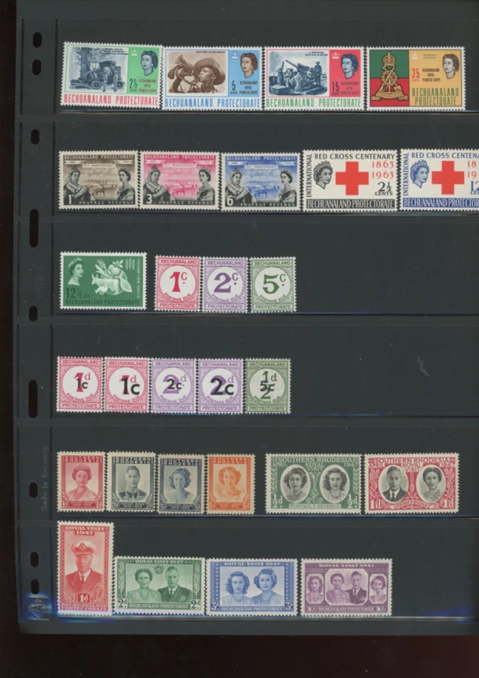 BECHUANALAND PROTECTORATE  MNH Postage due stamps royal visit others cv132 (mb21 - Image 1 of 2