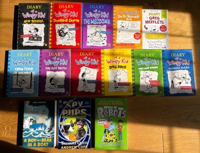 "Diary Of A Wimpy Kid" book bundle plus others - HB & PB - Image 1 of 4