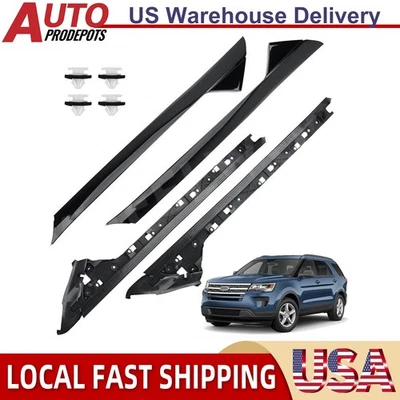 Moldura de parabrisas lado izquierdo derecho pilar A para Ford Explorer 11-19 Foto 1 de 4