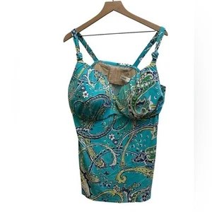 Sujetador Tankini ajustable Lane Bryant talla 44G con aros - Imagen 1 de 10