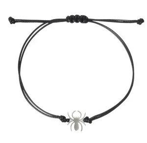 Handgefertigtes Armband aus Seil und Legierung mit Retro Hip-Hop Spinne - Bild 1 von 1