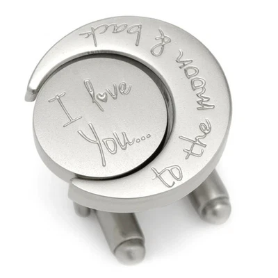 Love You to the Moon and Back Cufflinks - Image 1 of 4