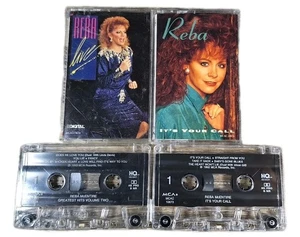 Reba McEntire Cassette Lot: Live (MCAC2-8034) & It’s Your Call (MCAC-10673) Vint - Picture 1 of 3