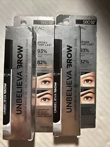 L'Oreal • Unbelieva Brow • Tinted Waterproof Brow Gel • #580 / Black • 2 Pc - Picture 1 of 2