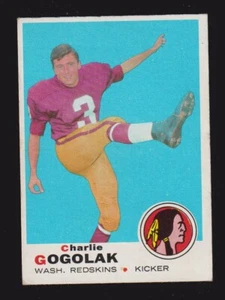 1969 TOPPS FOOTBALL #205 CCHARLIE GOGOLAK PRINCETON REDSKINS OTTIME CONDIZIONI EX A - Foto 1 di 2