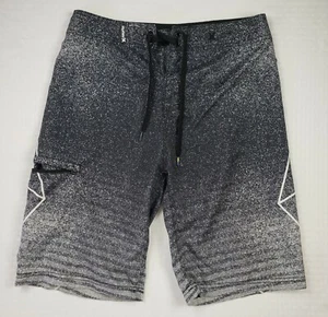 Costume da bagno/tavola uomo Hurley bianco e nero pantaloncino vita taglia 30 - Foto 1 di 6