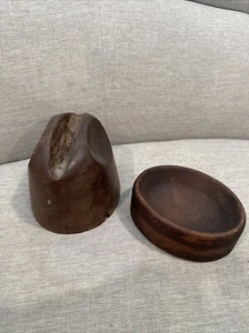 Vintage Holz Hutklötze, Millinery, Hutblock, Form, Antik - Bild 1 von 11