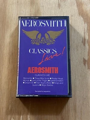 Aerosmith - Classics Live Cassette Tape Joe Perry Steven Tyler Vintage Rock 80s - Image 1 of 4