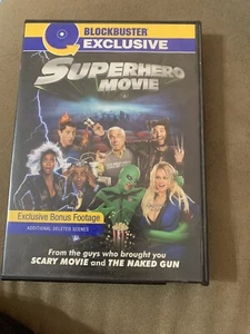 Superhero Movie (DVD, 2008, Blockbuster, Widescreen) Drake Bell Sara Paxton FP20 - Picture 1 of 2