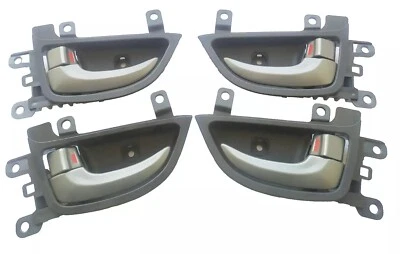 Manija de puerta enchapada interior trasera izquierda derecha para Hyundai Elantra 2011-2016 Foto 1 de 4