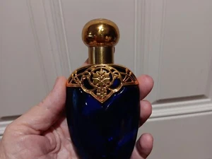 VINTAGE Avon Mesmerize Cologne Cobalt Blue Women's EMPTY Perfume Spray BOTTLE. - Picture 1 of 4