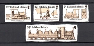 Juego de estampillas de ferrocarril/tren/ferrocarril de las Malvinas 1985 (Michel 419/22) montadas sin montar o nunca montadas - Imagen 1 de 1