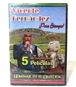 Vicente Fernandez: Para Siempre El Orgullo De Mexico Rare DVD (5-Movie Set) - Picture 1 of 2