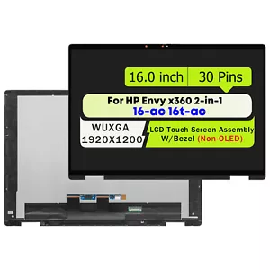 LCD Touch Screen Digitizer Display W/Bezel for HP Envy x360 2-in-1 16-ac0023dx - Picture 1 of 6