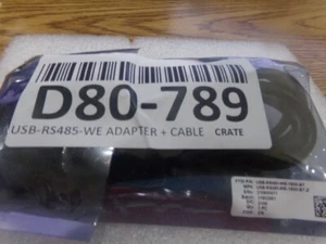 Drake: D80-789.  USB-RS485-WE Adapter + Cable.  FTDI USAB-RS485-WE-1800-BT.  NOS - Picture 1 of 2