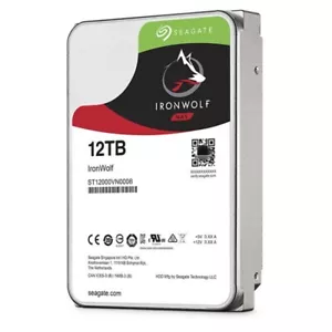 Seagate 12TB IronWolf 3.5" SATA 7200rpm Internal Hard Drive ST12000VN0008 - Picture 1 of 3
