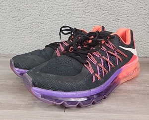 Nike Shoes Womens 10 Black Hyper Punch Purple Air Max 2015 Running Sneakers - Picture 1 of 12