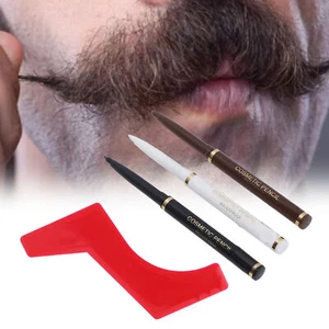 Waterproof Sweatproof Beard Pencil Filler Set Home Ergonomic Beard Shaping T L2S - Picture 1 of 24