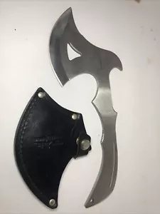 Hibben Knives 12" Fixed Blade Axe Knife Hatchet w/ leather sheath by Gil Hibben - Picture 1 of 16