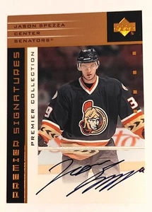 JASON SPEZZA 2002-03 UD PREMIER SIGNATURES AUTO #S-SP OTTAWA SENATORS NM-MT A2 - Picture 1 of 2