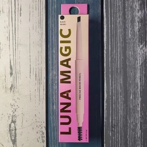 Luna Magic Precise Brow Pencil Black Z01275  W/ Spoolie Brush Applicator! - Picture 1 of 8