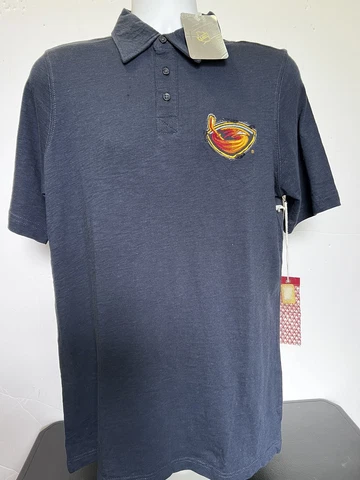 Atlanta Thrashers NHL Sport Antigua Polo Mens M Cotton Blue C3227 Cover