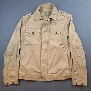 Banana Republic Safari Jacket Mens Size Medium Utility Field Khaki Tan - Picture 1 of 18
