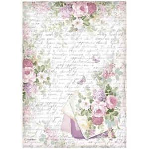 Stamperia A4 RICE PAPER - PROVENCE - BOUQUET - Decoupage, Garden - Picture 1 of 1