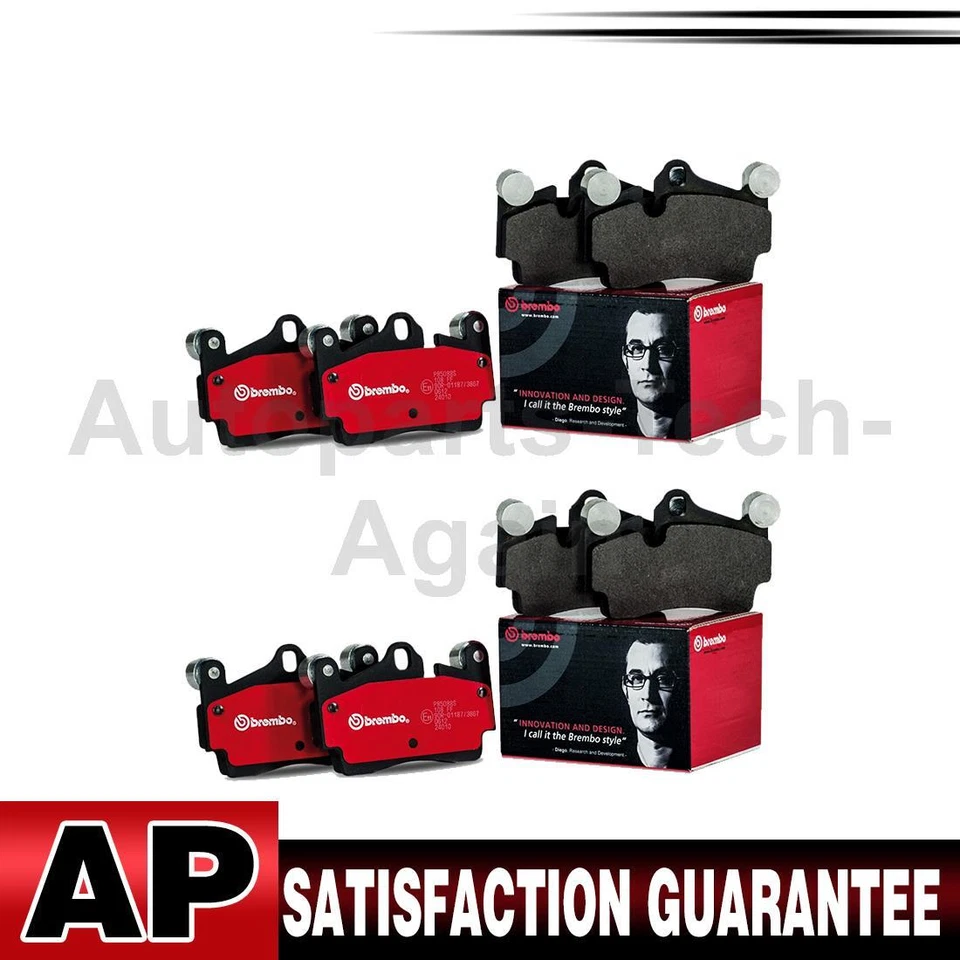 Pastillas de freno de disco delanteras traseras Brembo 2 para Toyota Highlander Sienna 2010-2017 2018 Foto 1 de 4