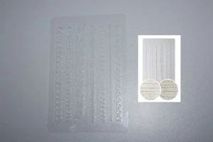 Plaque de texture (thème : chaînettes) pour pâte polymère, fimo - Picture 1 of 1