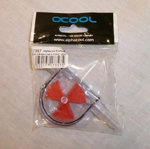 Alphacool Eisfluegel Indicateur de débit Rouge 6-11 mm Plexi 17357 Acrylique - Photo 1/6