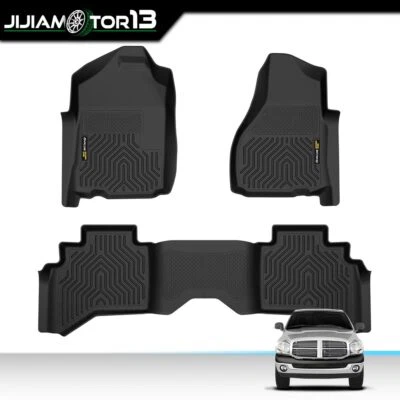 Tapetes de assoalho TPE forros moldados em 3D ajuste para 02-09 Dodge Ram 1500 2500 3500 quad cab - Imagem 1 de 4